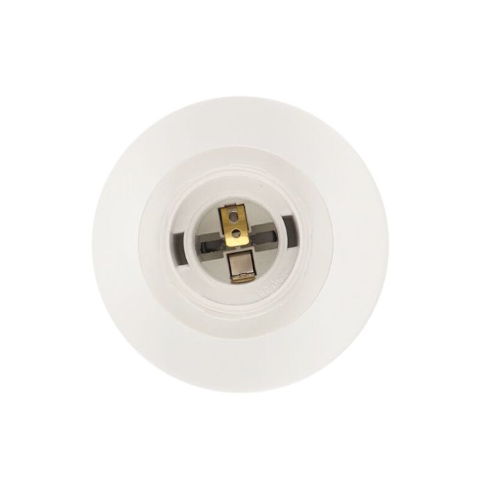 Rima plafondfitting met ring wit, E27