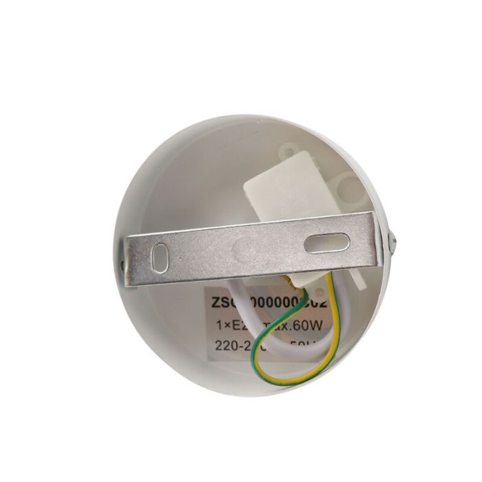 Rima plafondfitting met ring wit, E27