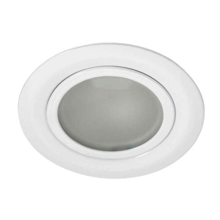 Witte inbouwspot rond, 6 cm zaagmaat